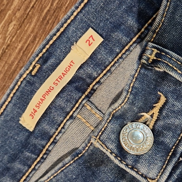 ❤ LEVI'S 314 SHAPING STRAIGHT LEG JEANS, 4 (27) - Picture 2 of 4